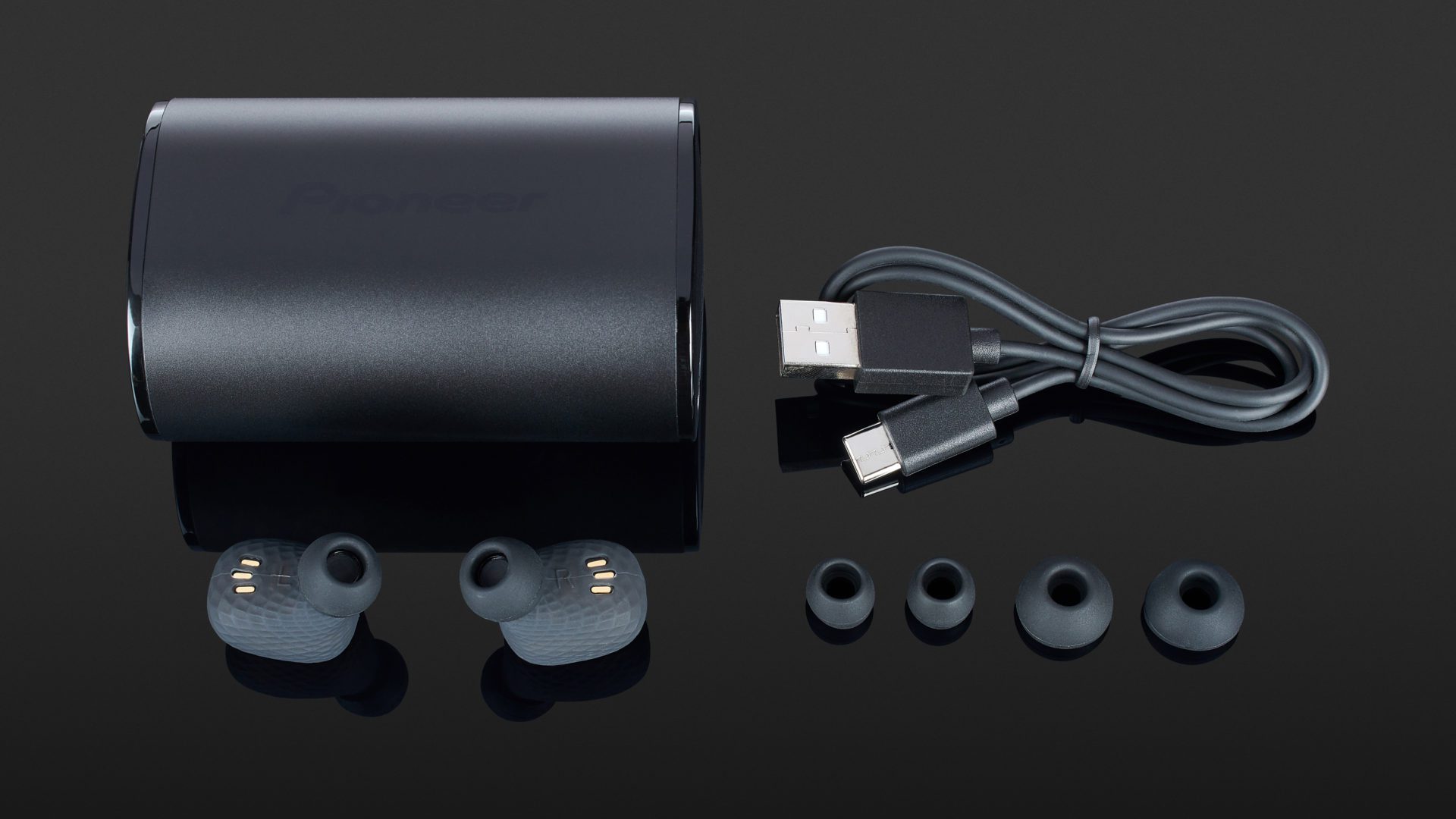 pioneer c8 truly wireless earbuds black