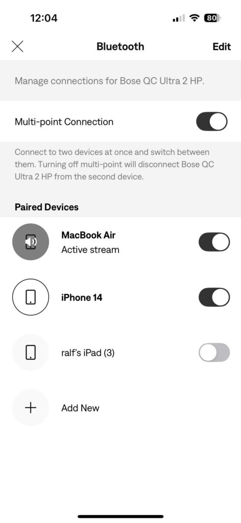Bose QuietComfort Ultra Headphones 2 Gen App Screenshot
