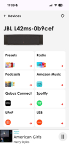JBL L42ms Music System App