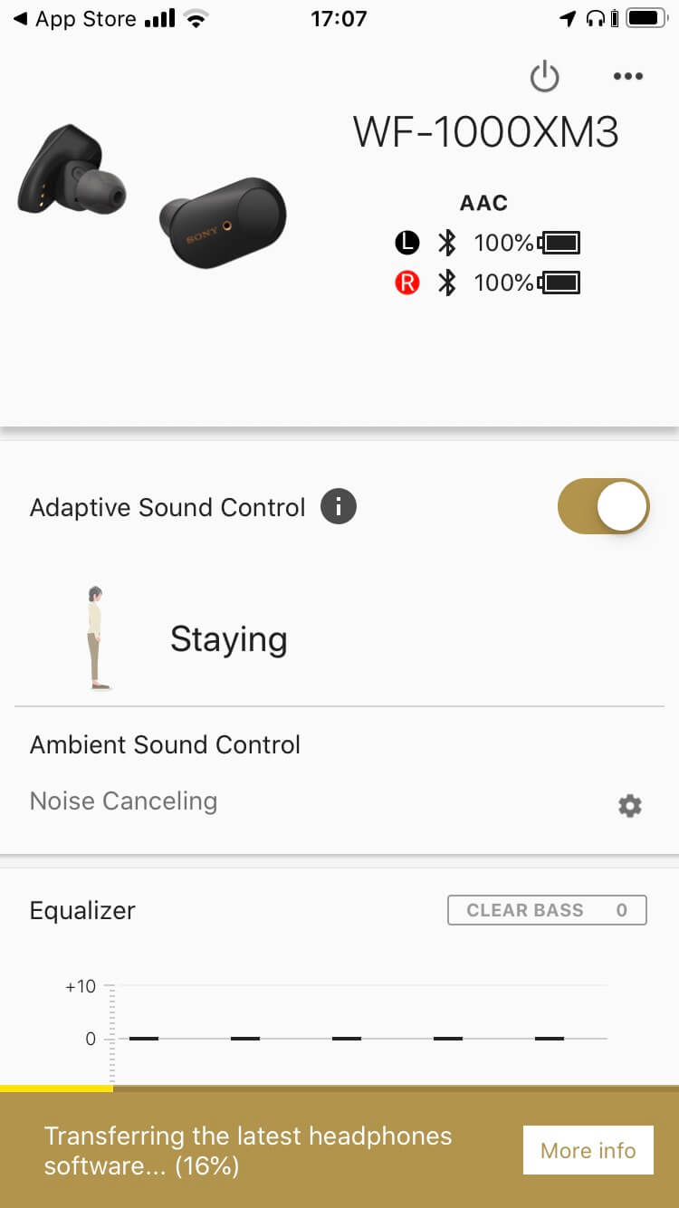 sony adaptive sound control
